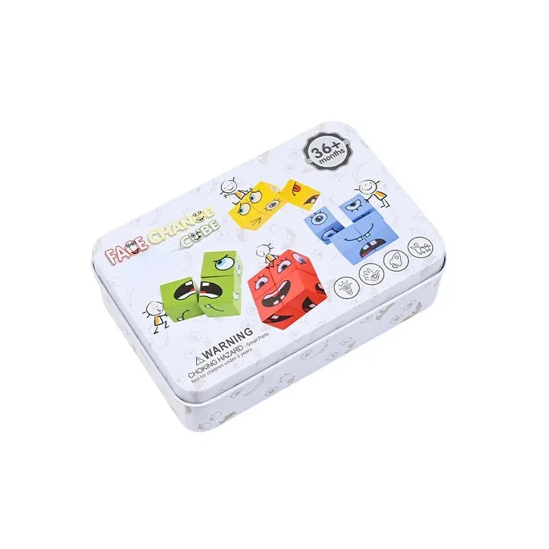 Montessori Face Change Puzzle Game for Kids