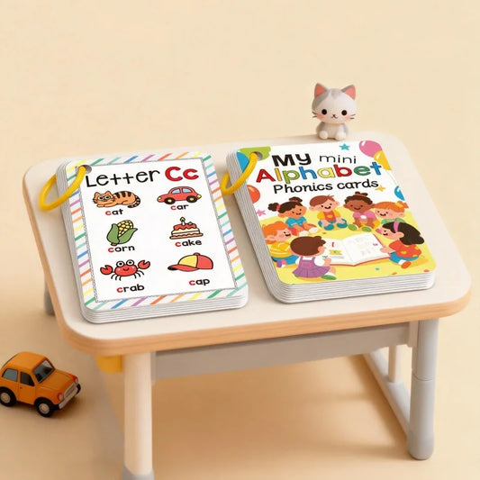 Enhance Color Animal Alphabet Cognition Cards Children's English 26 English Alphabet Cards Early Education Flash Cards