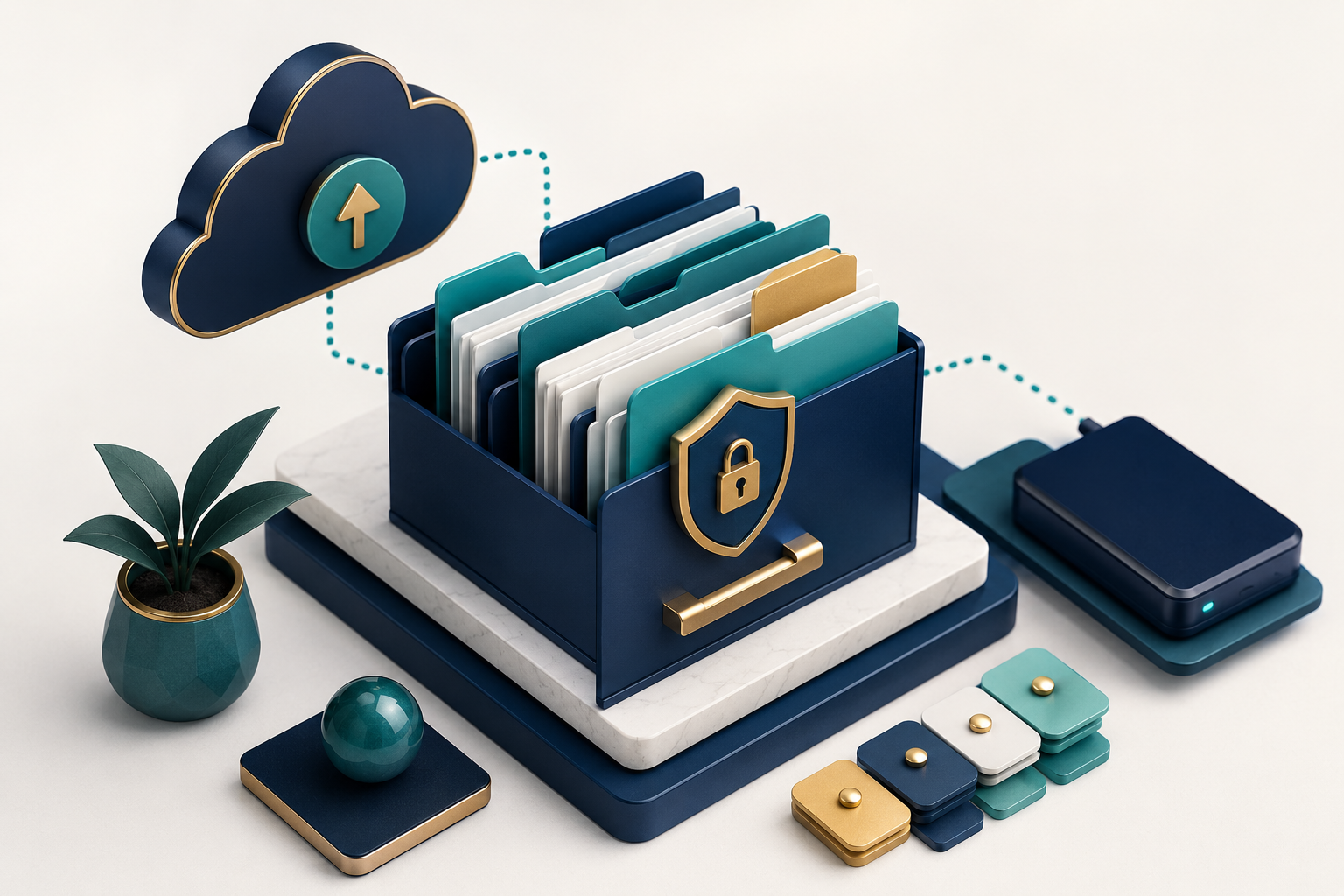 نظام تنظيم الملفات الرقمية والنسخ الاحتياطي للمشاريع الصغيرة DAZIREL