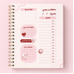 Pink Daily Planner for Time and Task Management | 31 Pages