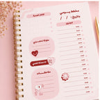 Pink Daily Planner for Time and Task Management | 31 Pages