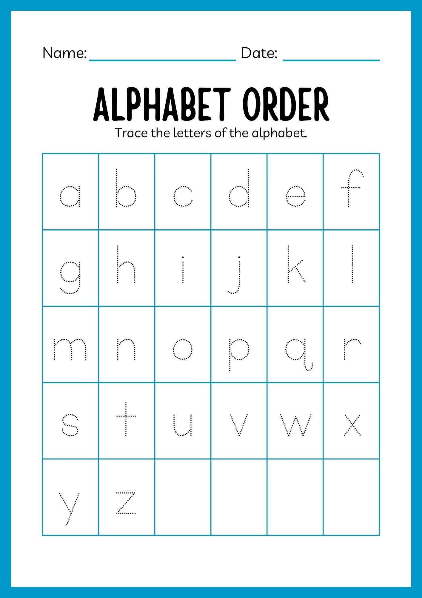 Preschool Alphabet Workbook – 108 Educational Pages