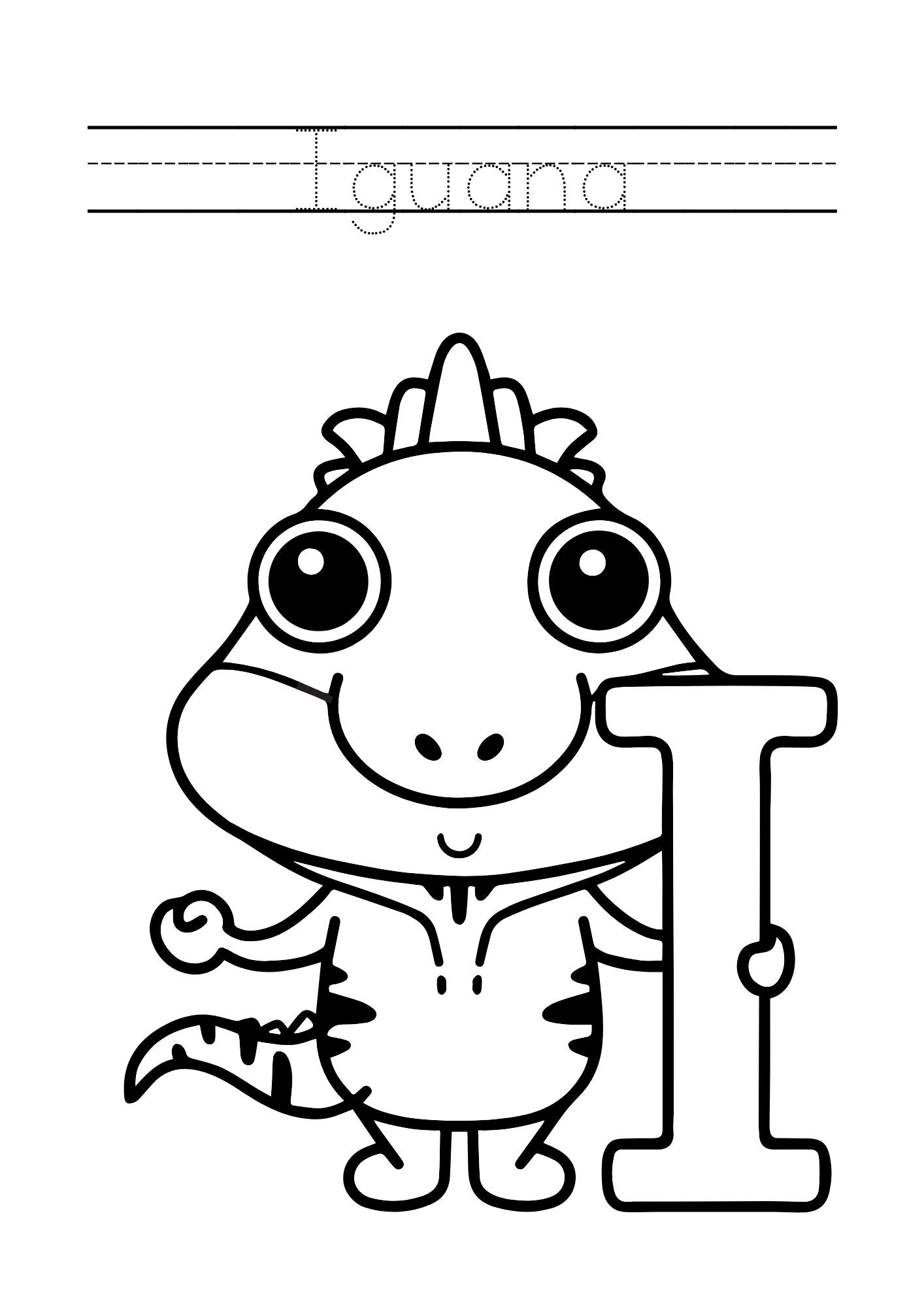 Animal Alphabet Coloring & Tracing Book for Kids