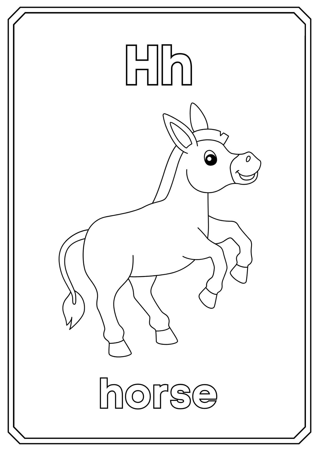 Animal Alphabet Coloring Book – ABC Learning for Kids