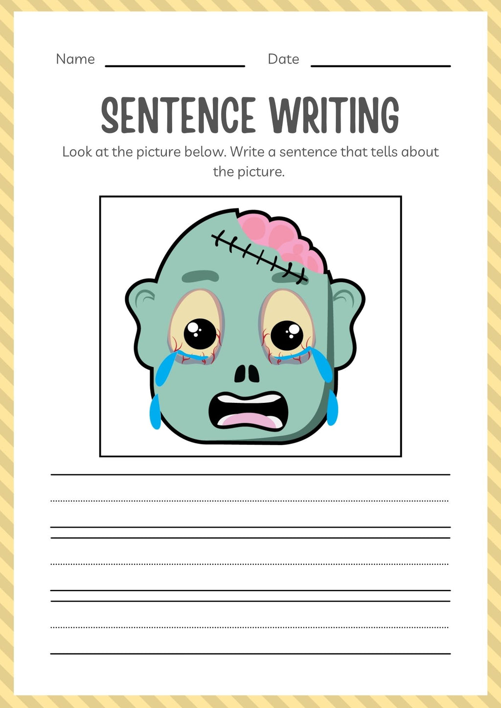 Kindergarten Halloween Activity Workbook