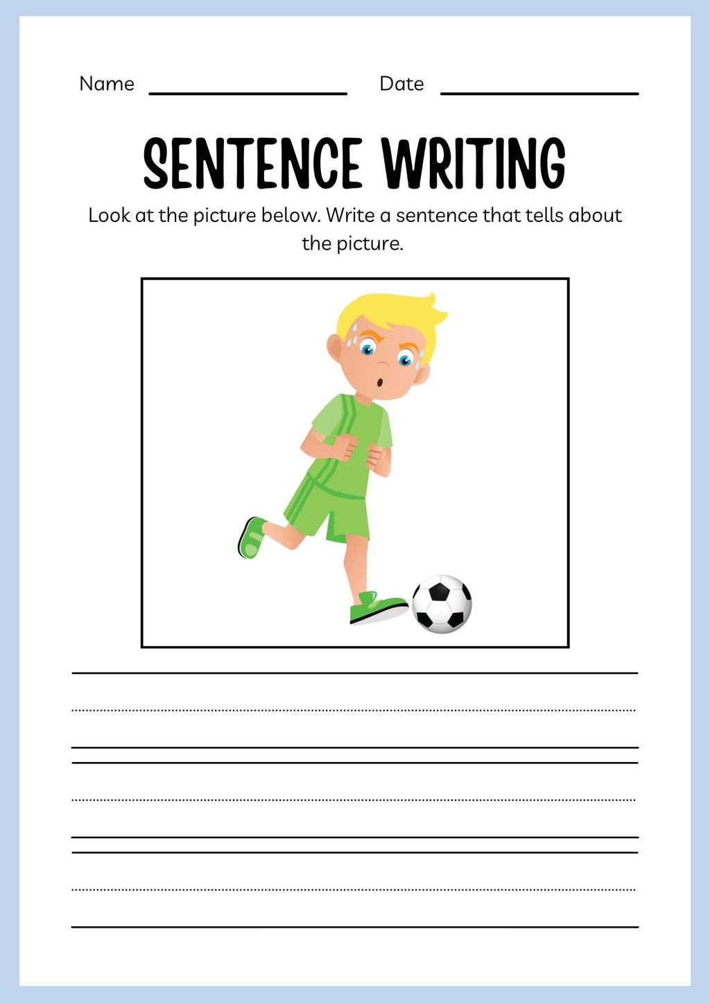 Sports ESL Workbook for Kids