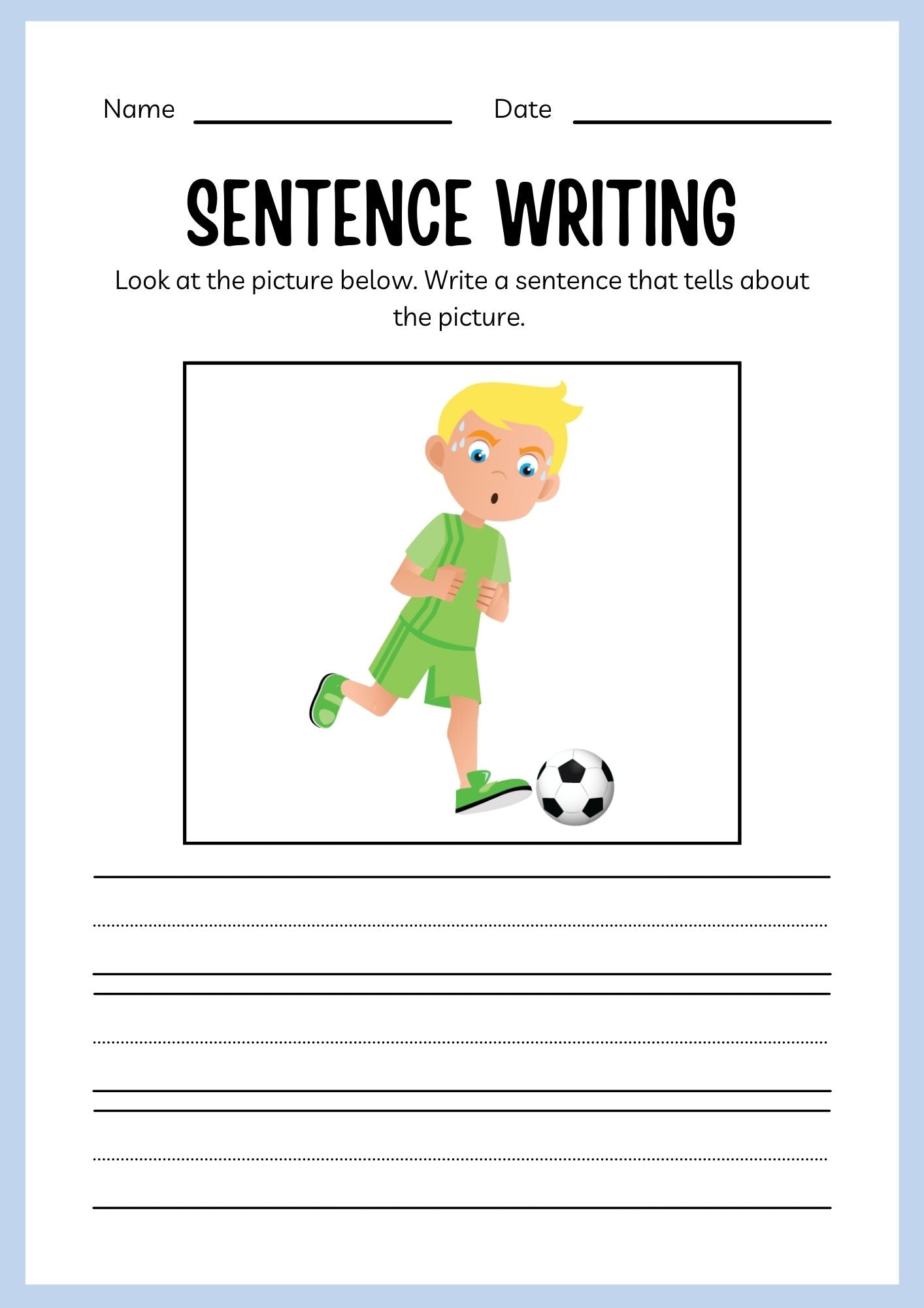 Sports ESL Workbook for Kids