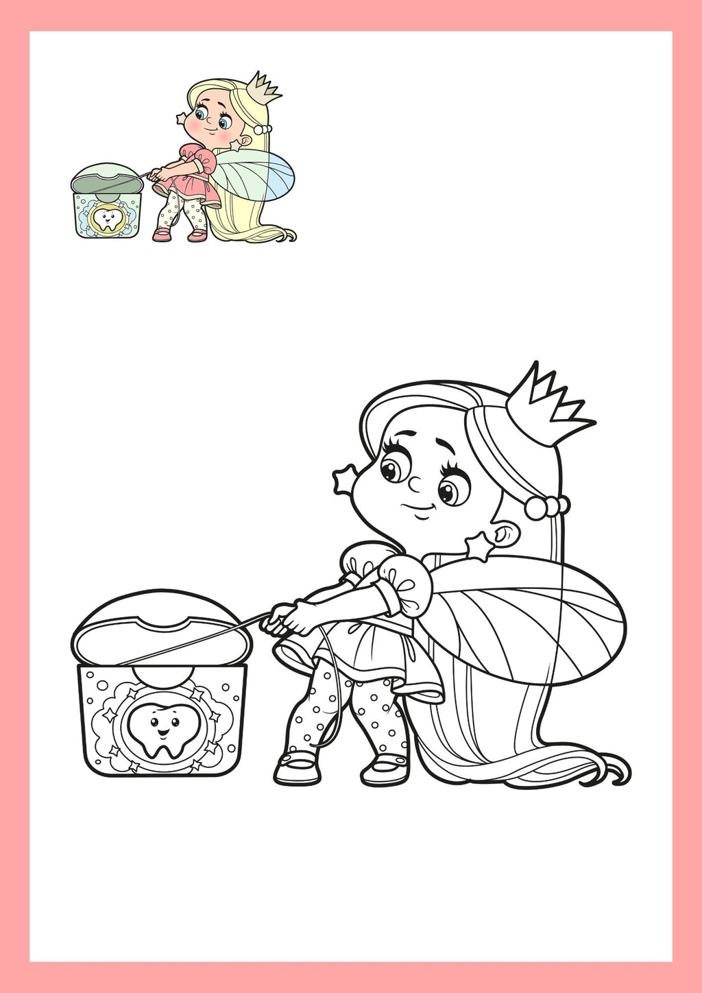 Magical Tooth Fairy Adventures – Coloring Book for Kids