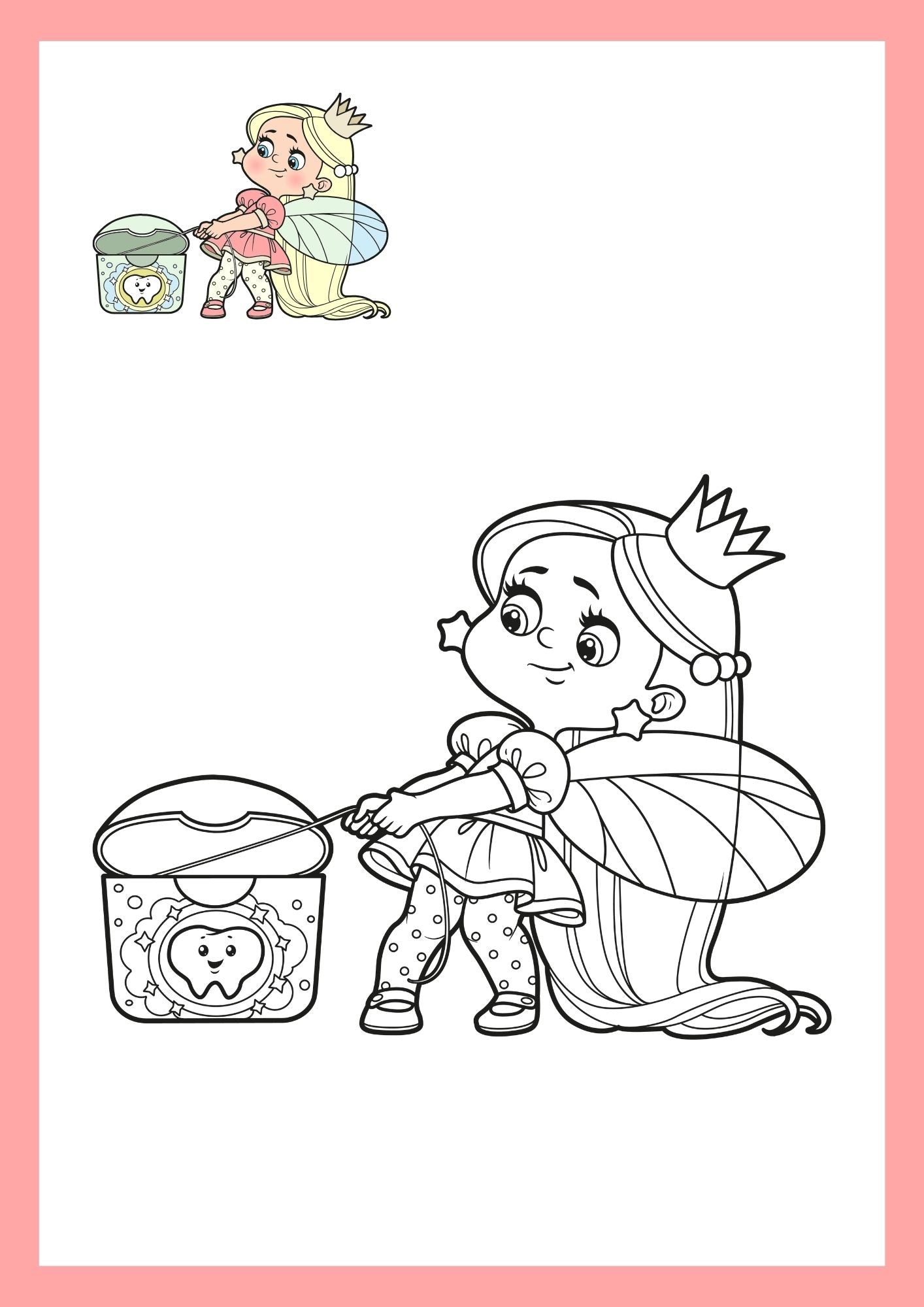 Magical Tooth Fairy Adventures – Coloring Book for Kids
