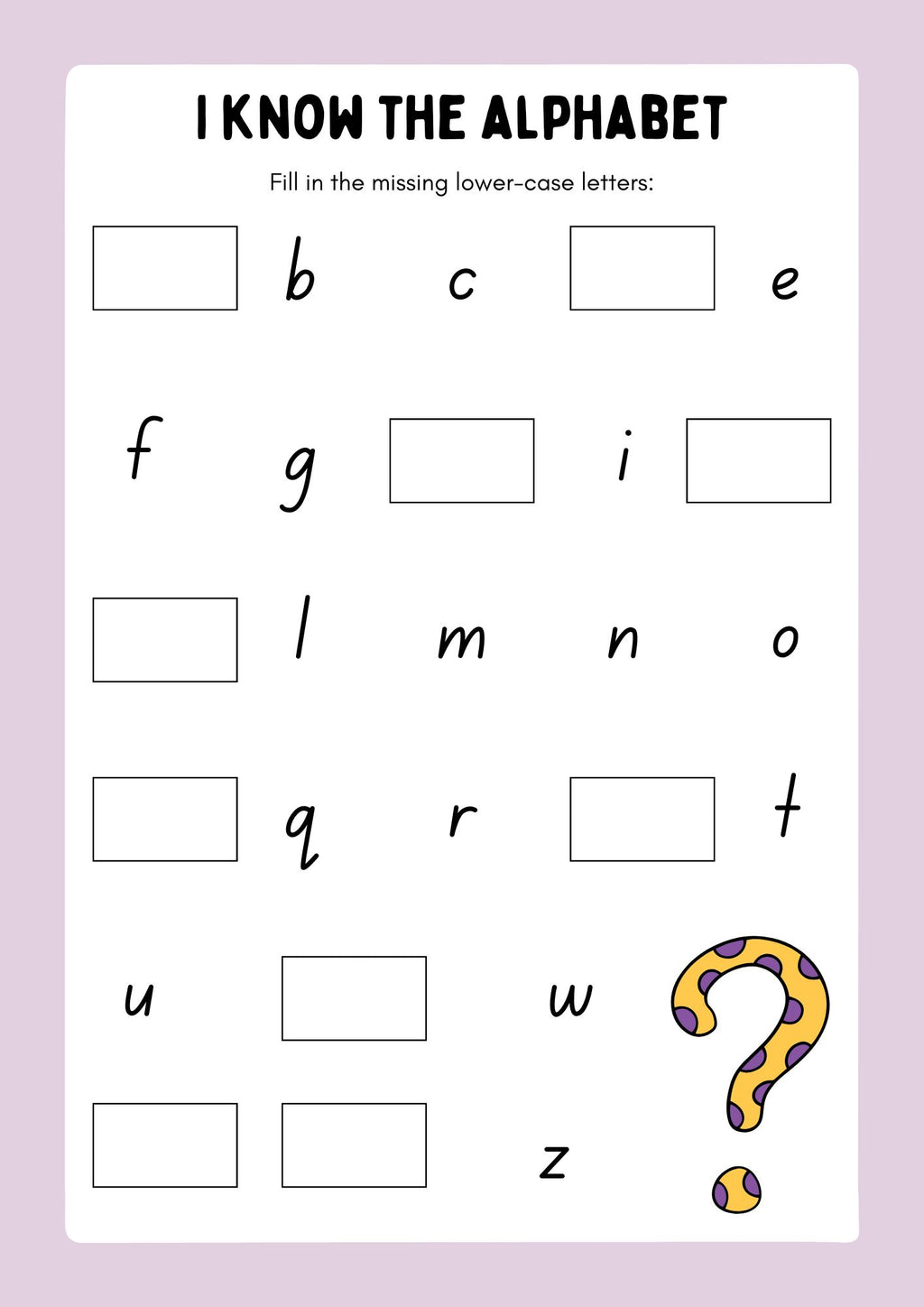 School Readiness Activity Pack for Kids