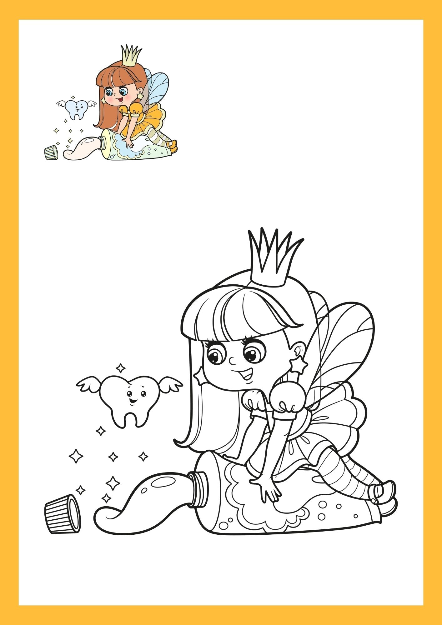 Magical Tooth Fairy Adventures – Coloring Book for Kids