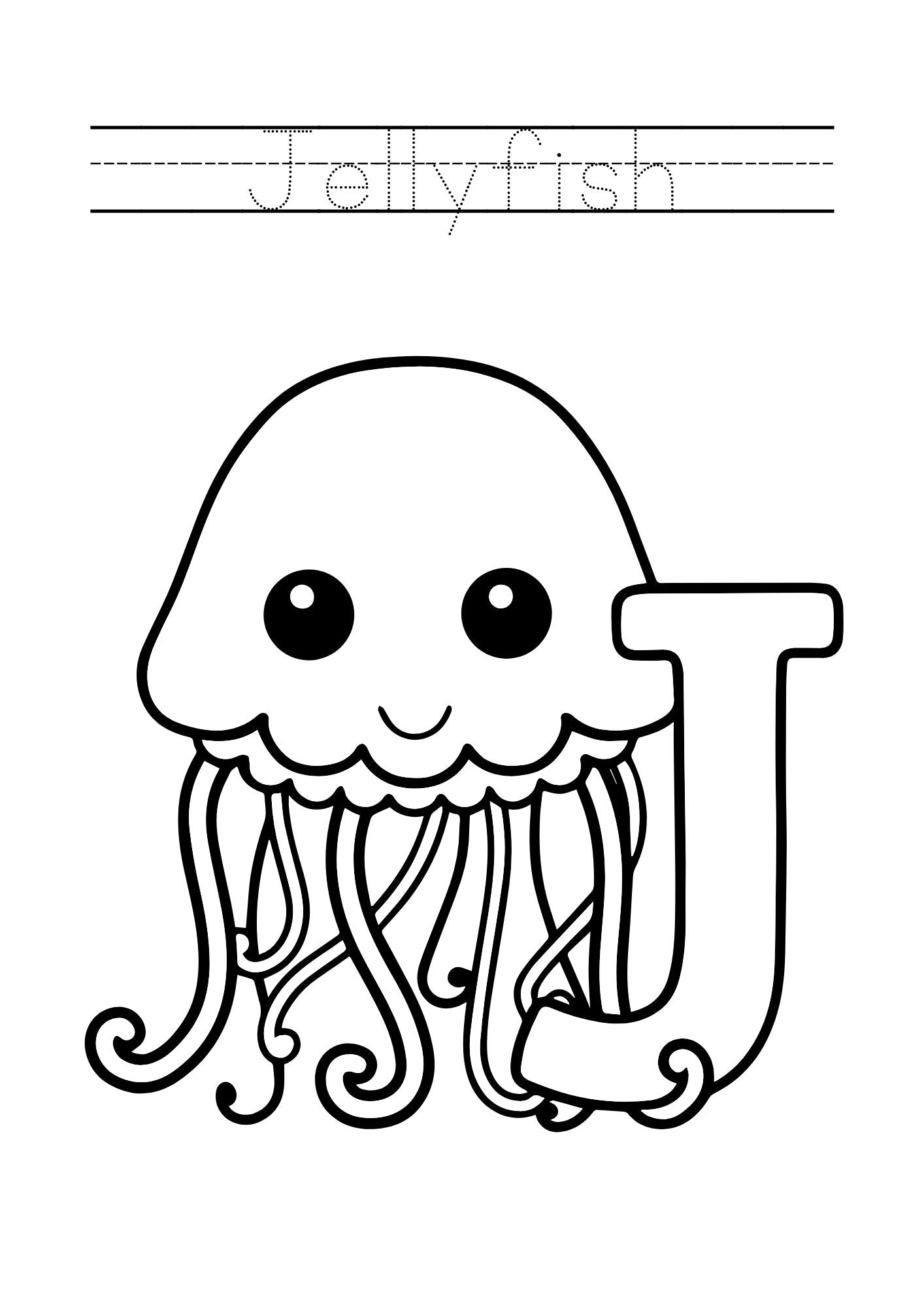 Animal Alphabet Coloring & Tracing Book for Kids