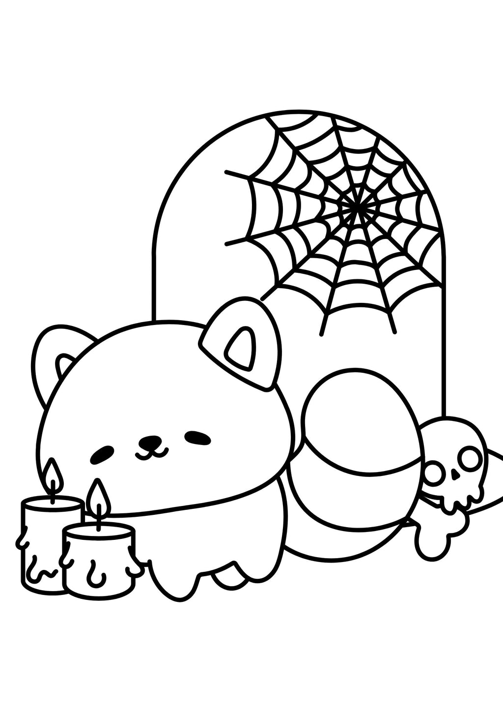 Cute Halloween Coloring Book for Kids