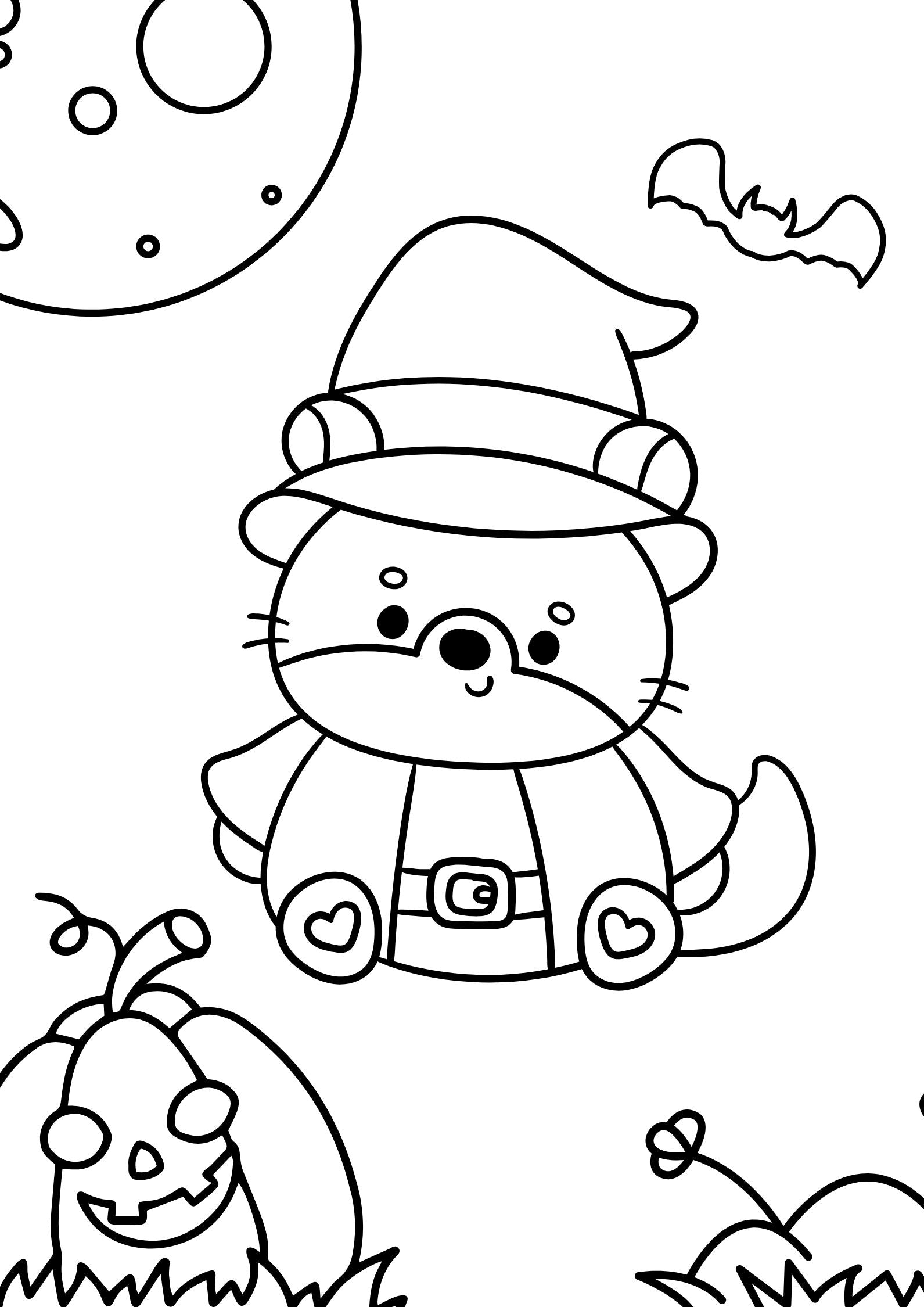 Cute Halloween Coloring Book for Kids