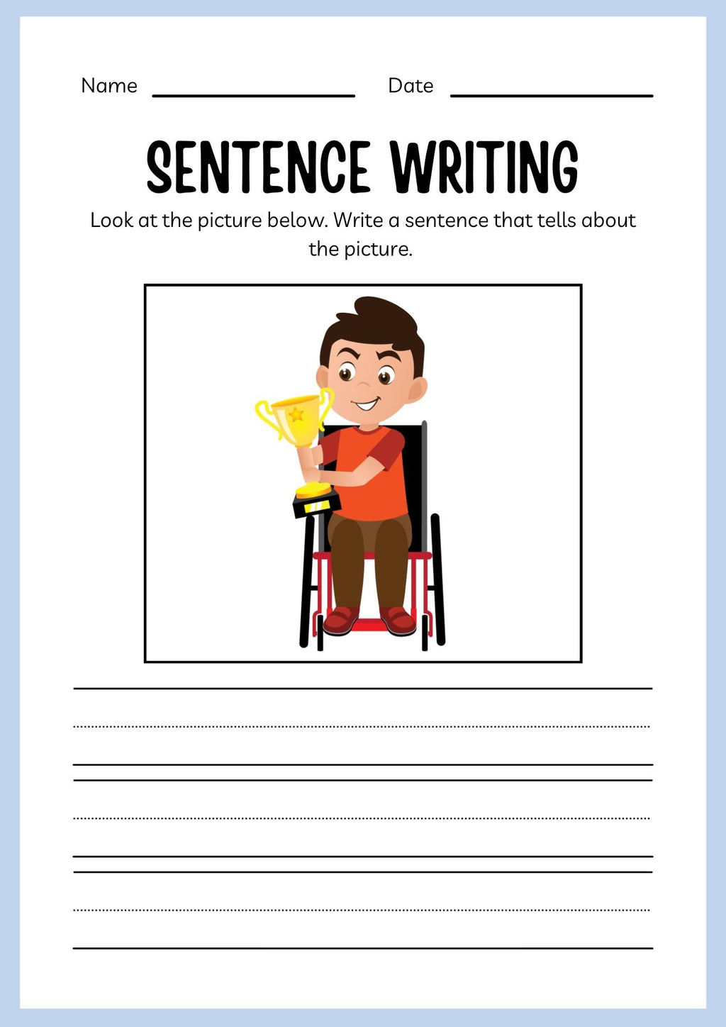 Sports ESL Workbook for Kids