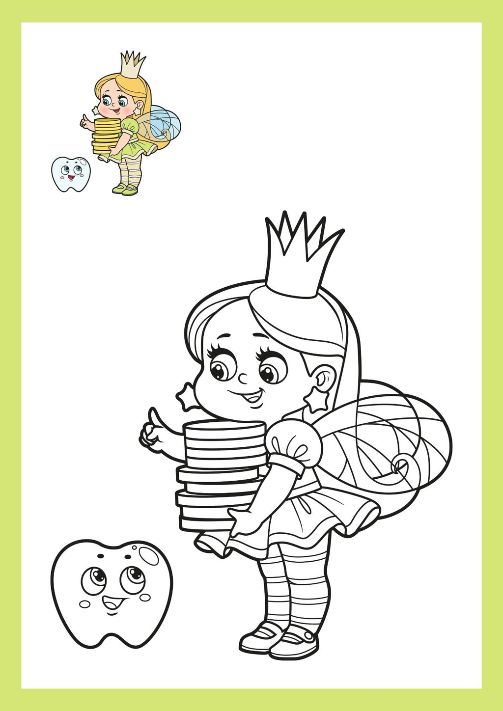 Magical Tooth Fairy Adventures – Coloring Book for Kids