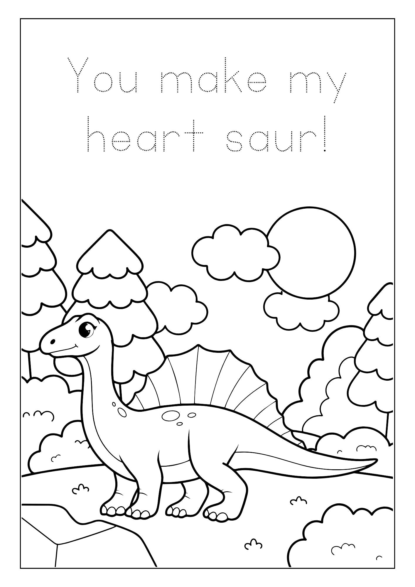 Dinosaur Coloring Book for Kids – Editable Template & Printable PDF