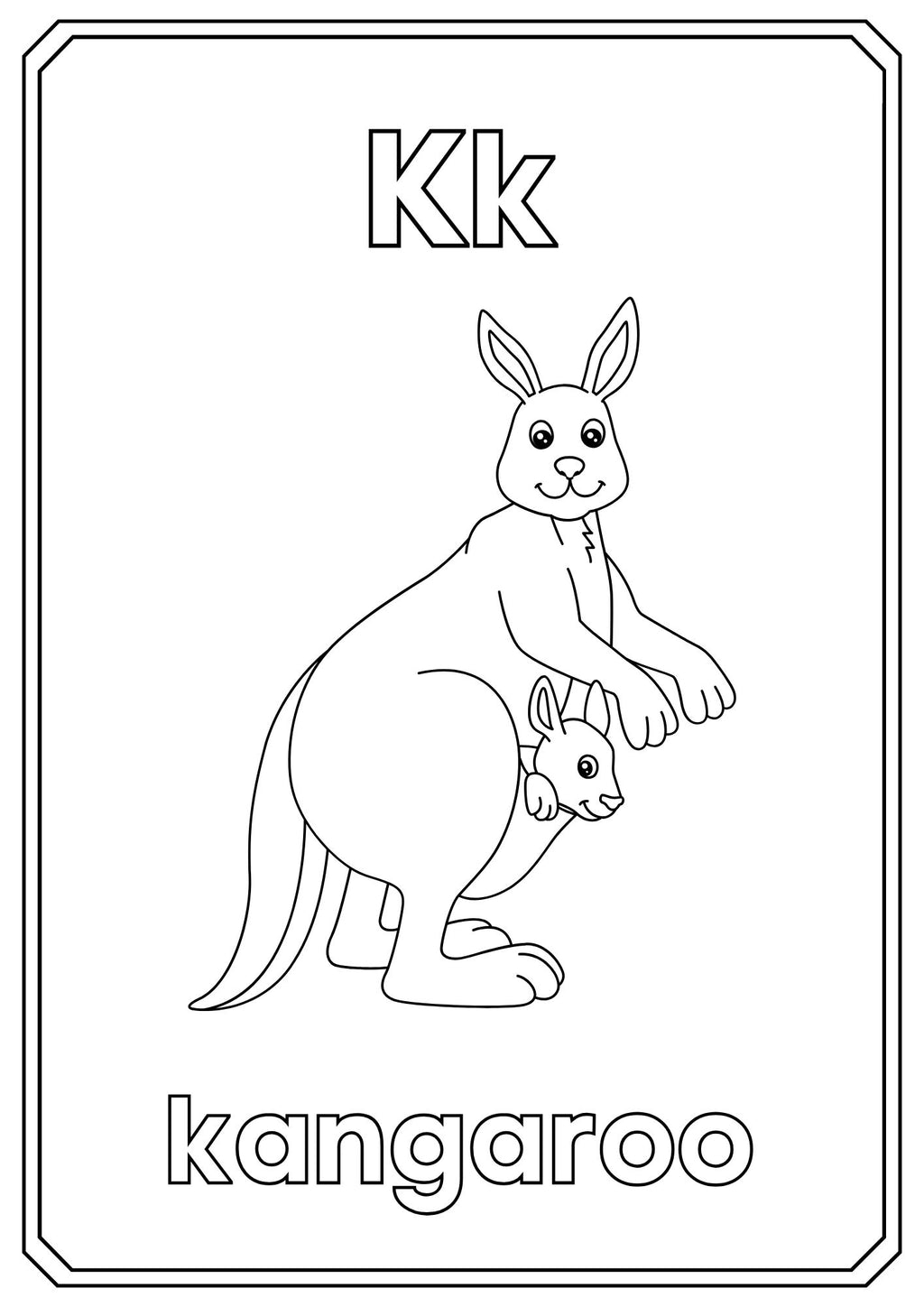 Animal Alphabet Coloring Book – ABC Learning for Kids