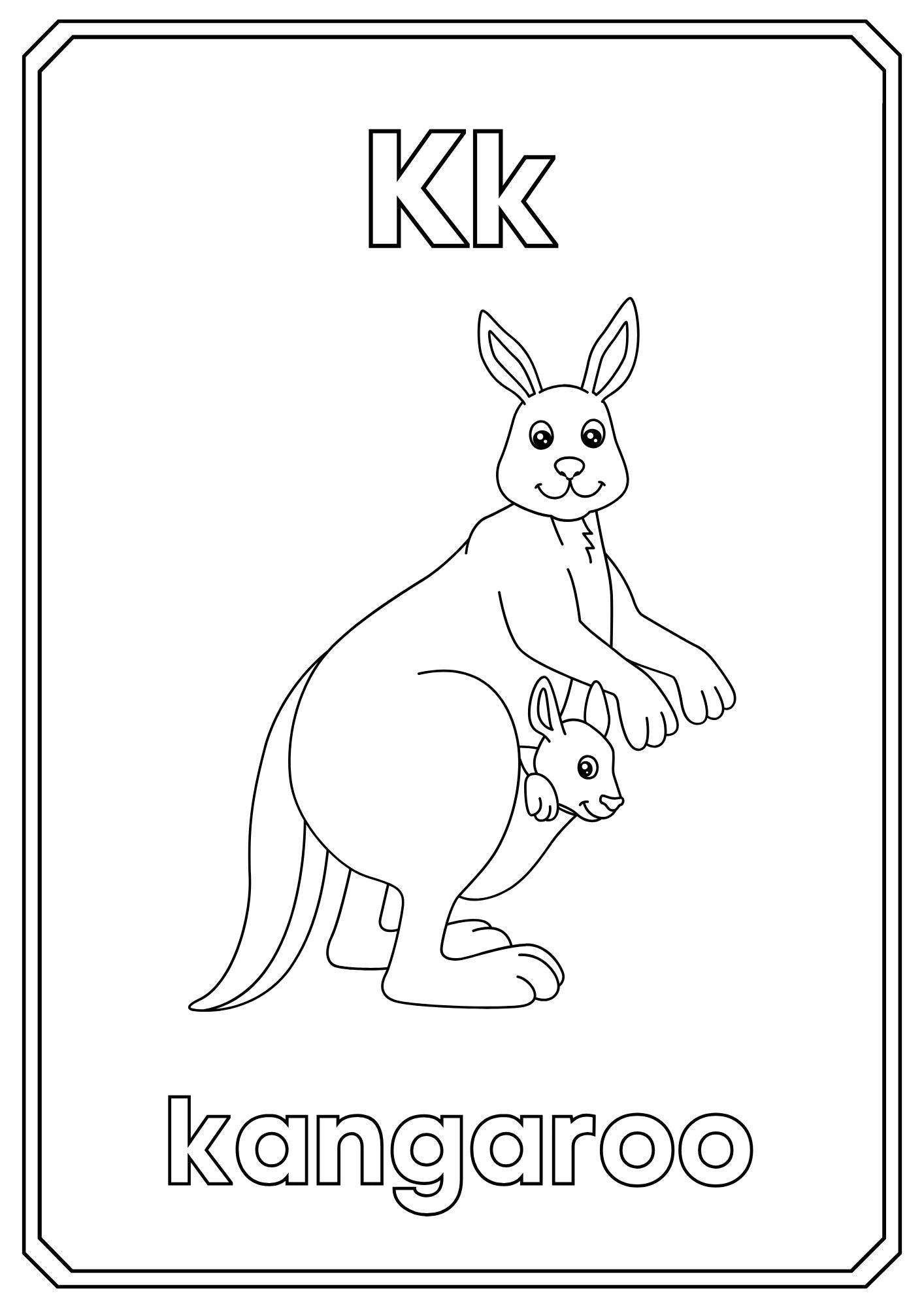 Animal Alphabet Coloring Book – ABC Learning for Kids