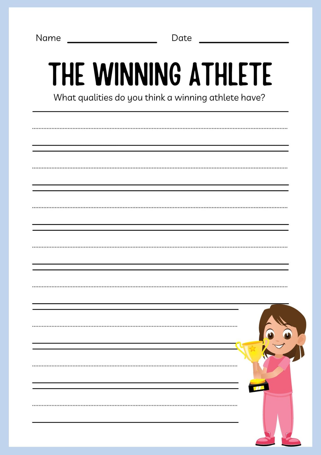 Sports ESL Workbook for Kids