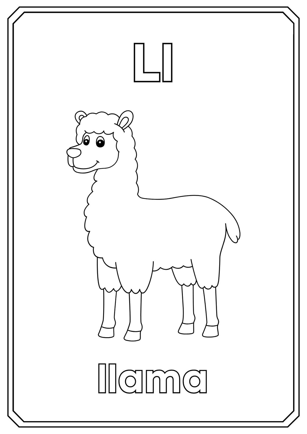 Animal Alphabet Coloring Book – ABC Learning for Kids
