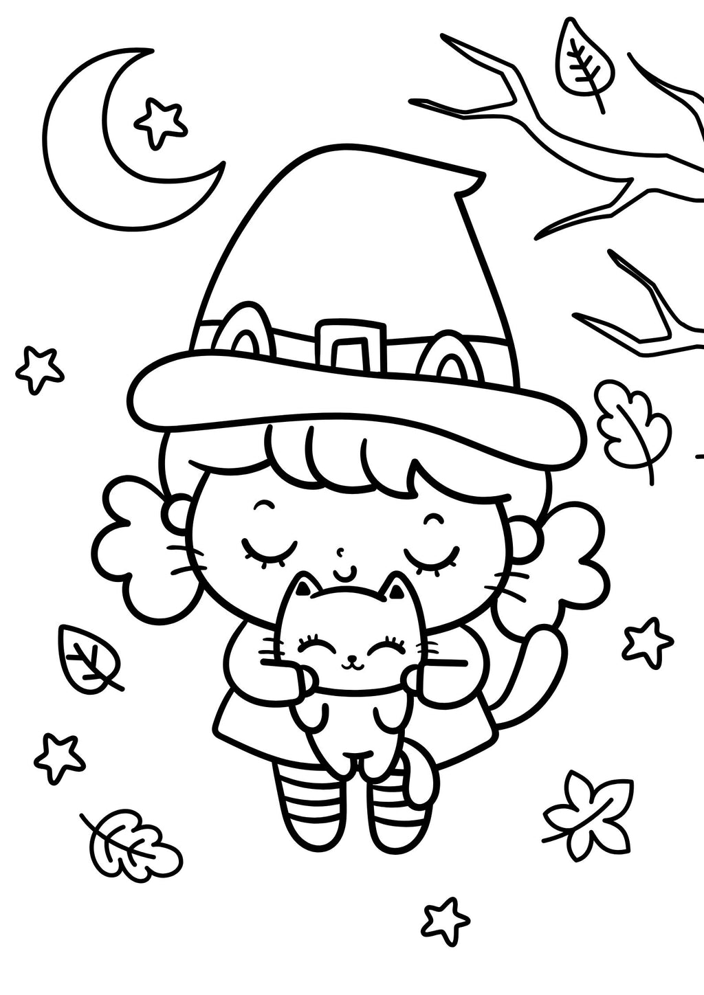 Cute Halloween Coloring Book for Kids