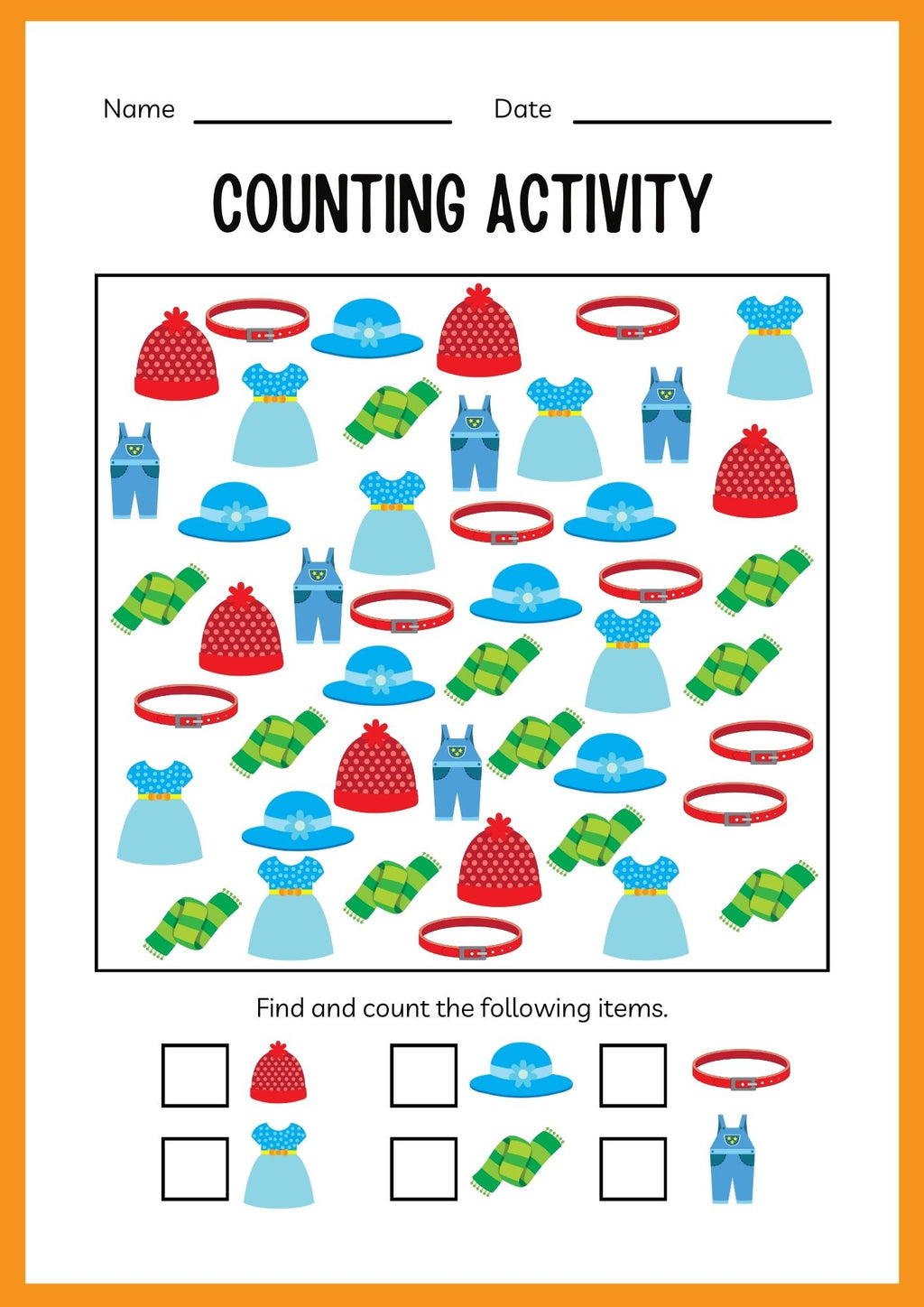 Clothes ESL Workbook for Kids