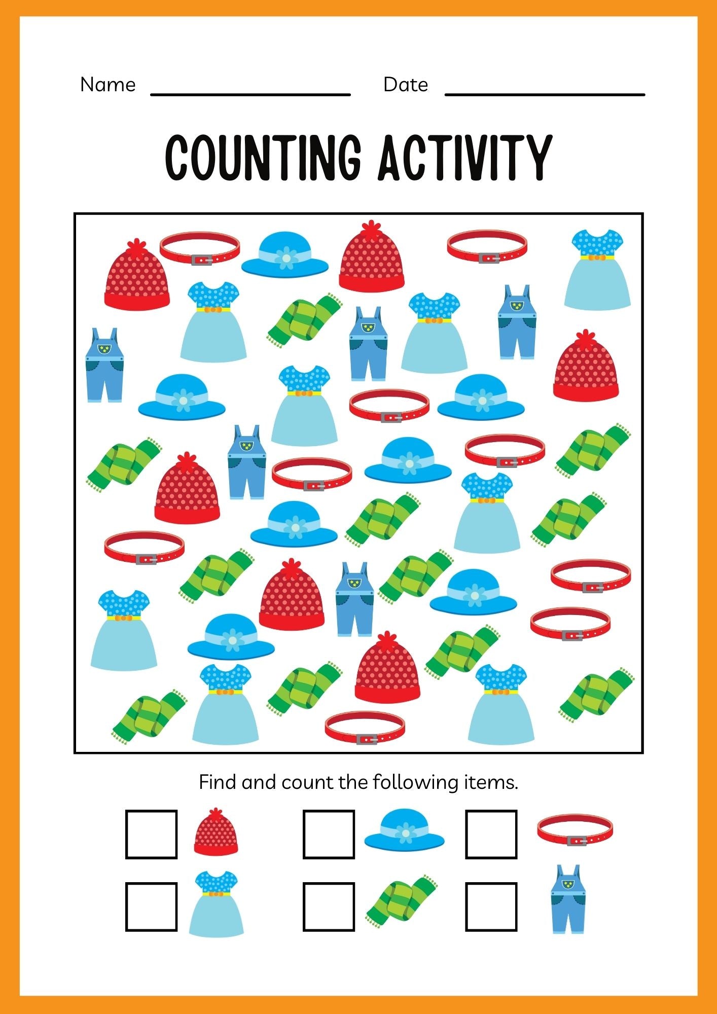 Clothes ESL Workbook for Kids