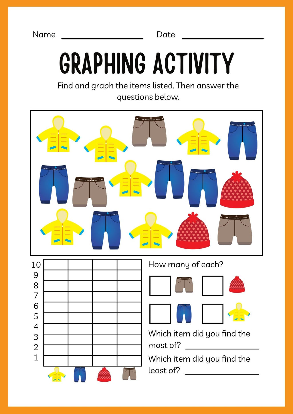 Clothes ESL Workbook for Kids
