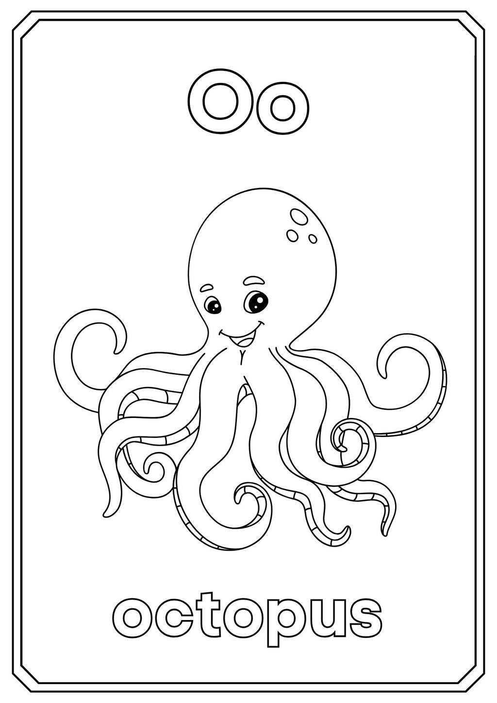 Animal Alphabet Coloring Book – ABC Learning for Kids