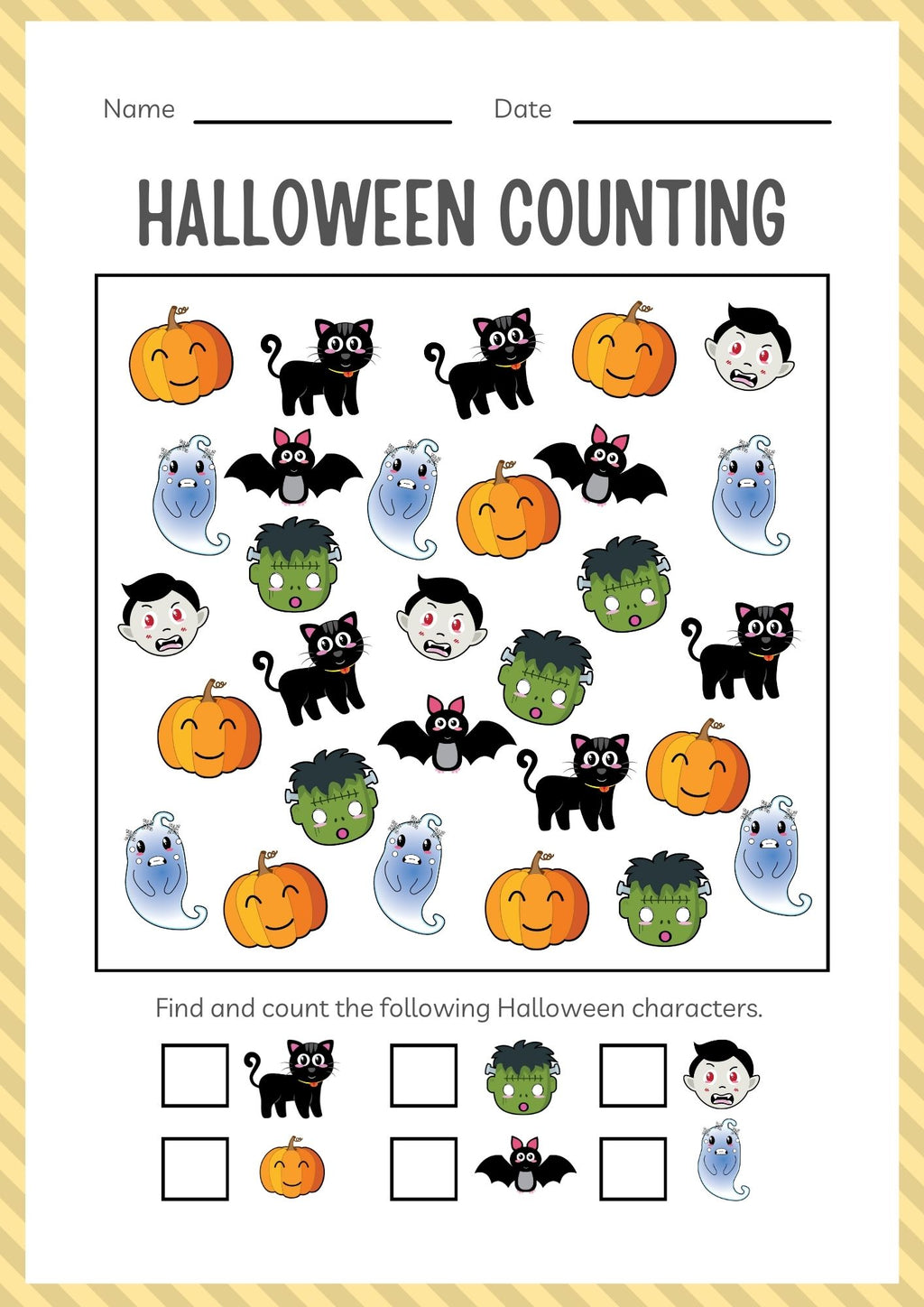 Kindergarten Halloween Activity Workbook