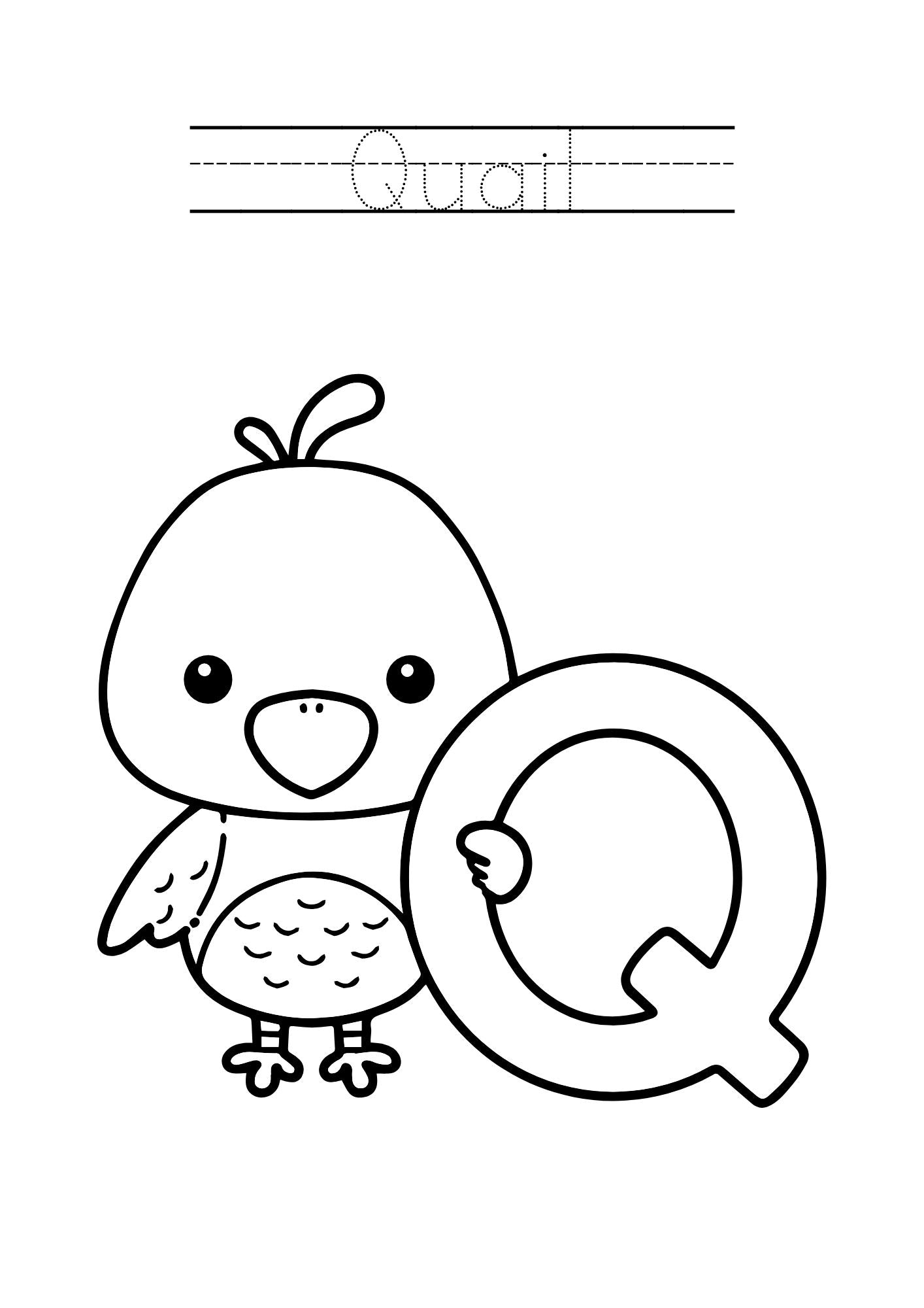 Animal Alphabet Coloring & Tracing Book for Kids