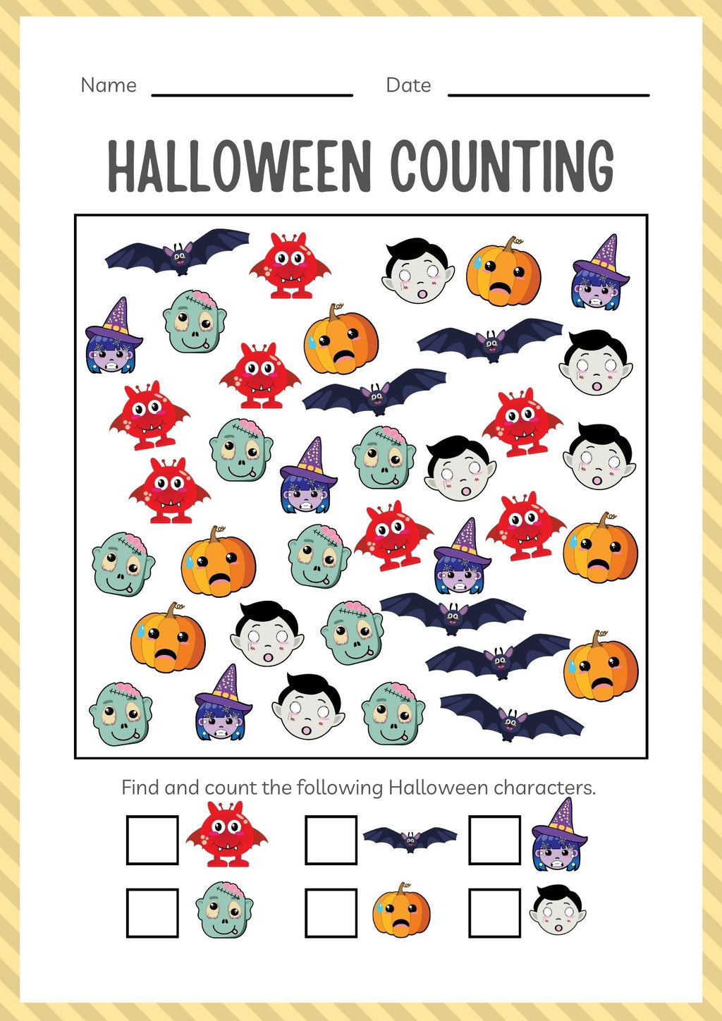 Kindergarten Halloween Activity Workbook