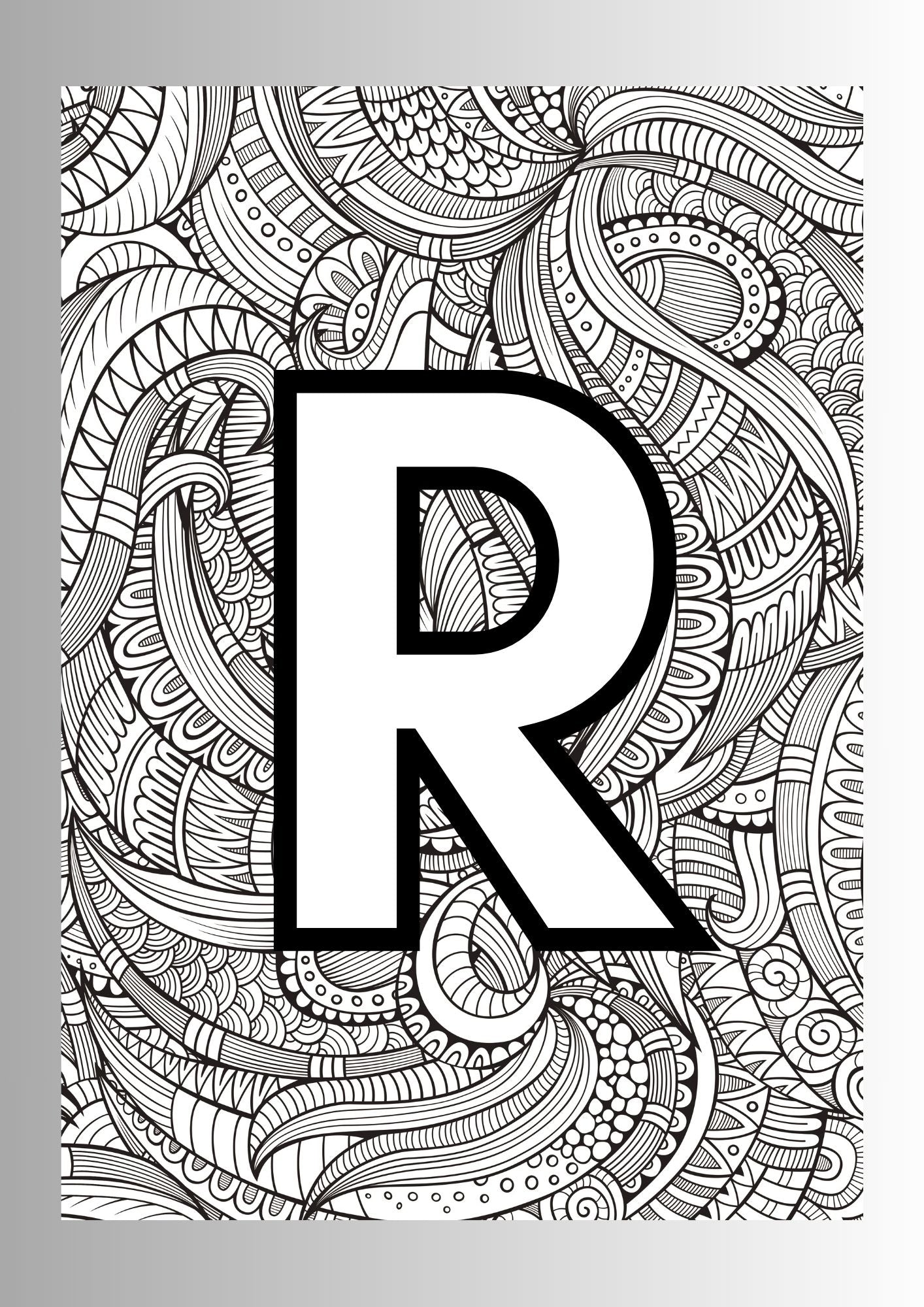 Educational Coloring Book for Kids – Editable Template (Digital)