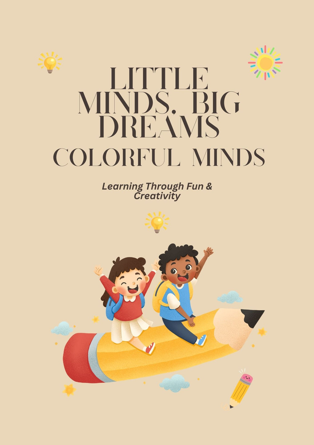 Educational Coloring Book for Kids – Editable Template (Digital)