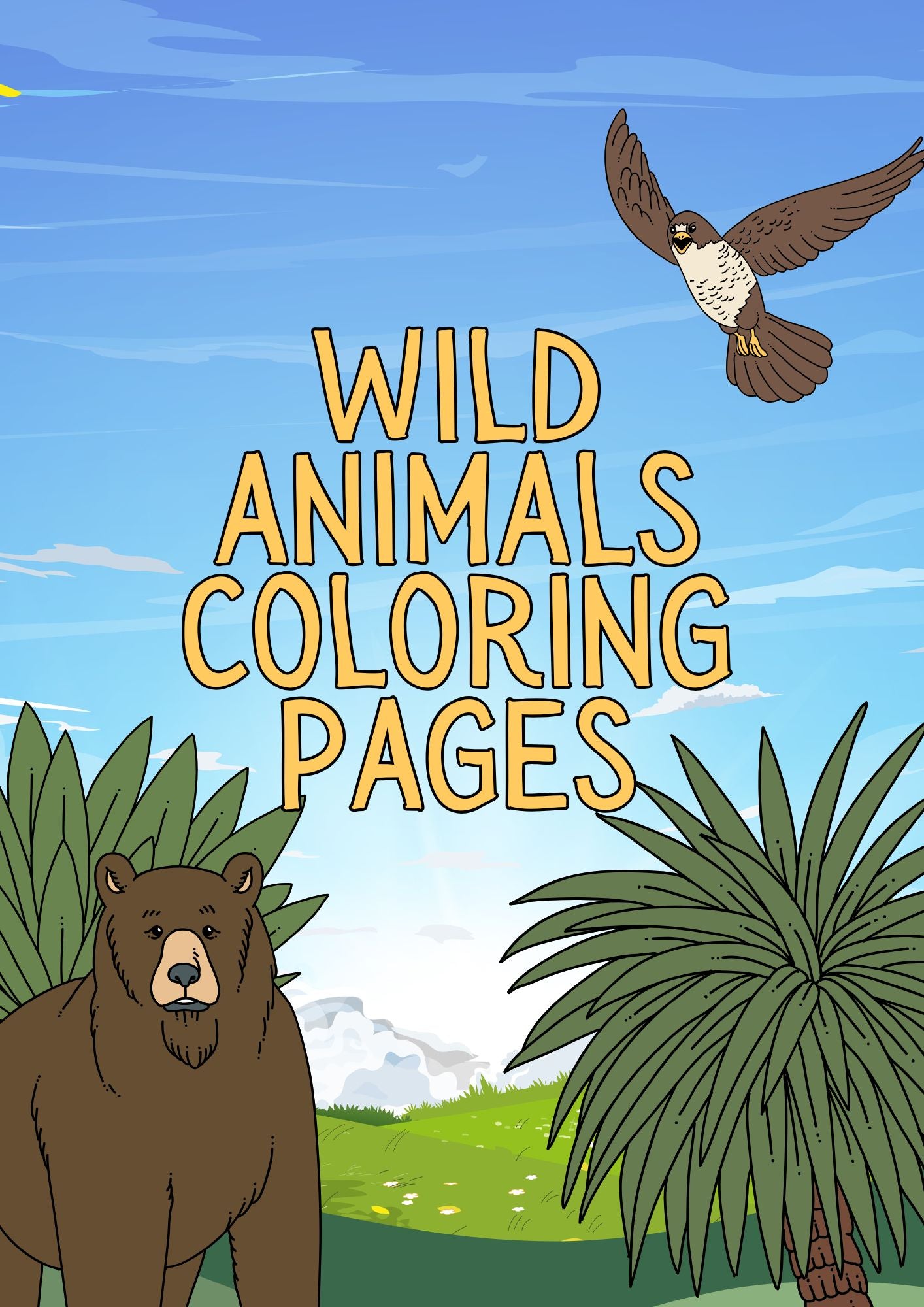 Wild Animals Coloring Pages for Kids