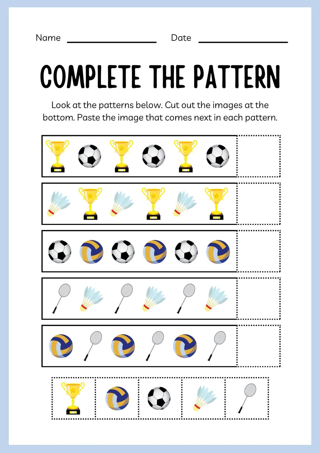 Sports ESL Workbook for Kids