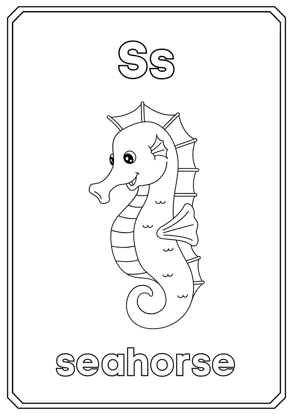 Animal Alphabet Coloring Book – ABC Learning for Kids