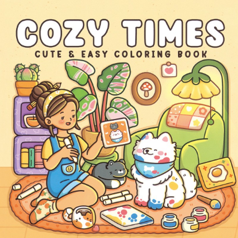 Cute Animal Coloring Book | 36 Designs – Easy & Fun for Kids Ages 6–12