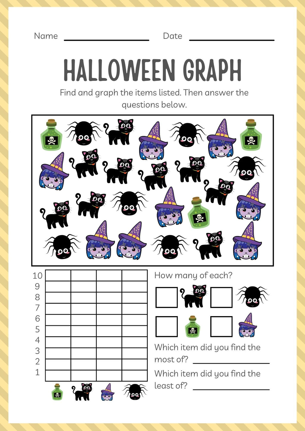 Kindergarten Halloween Activity Workbook