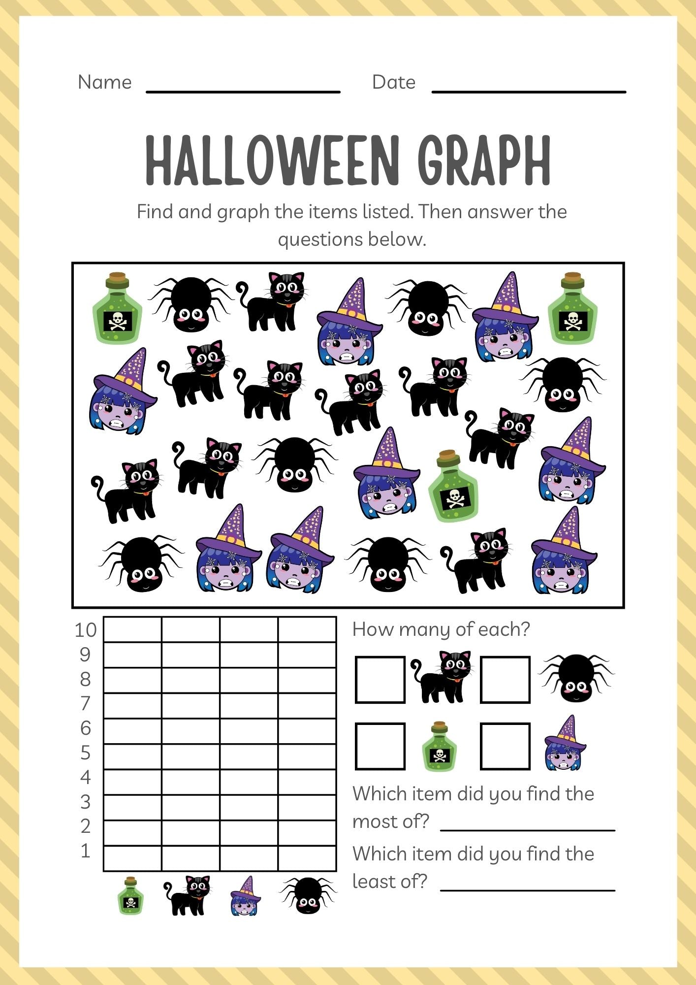 Kindergarten Halloween Activity Workbook