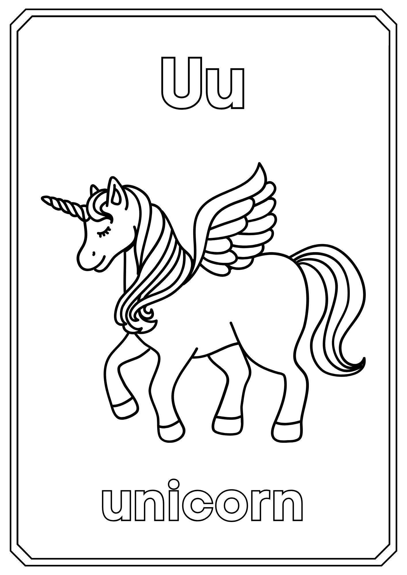 Animal Alphabet Coloring Book – ABC Learning for Kids