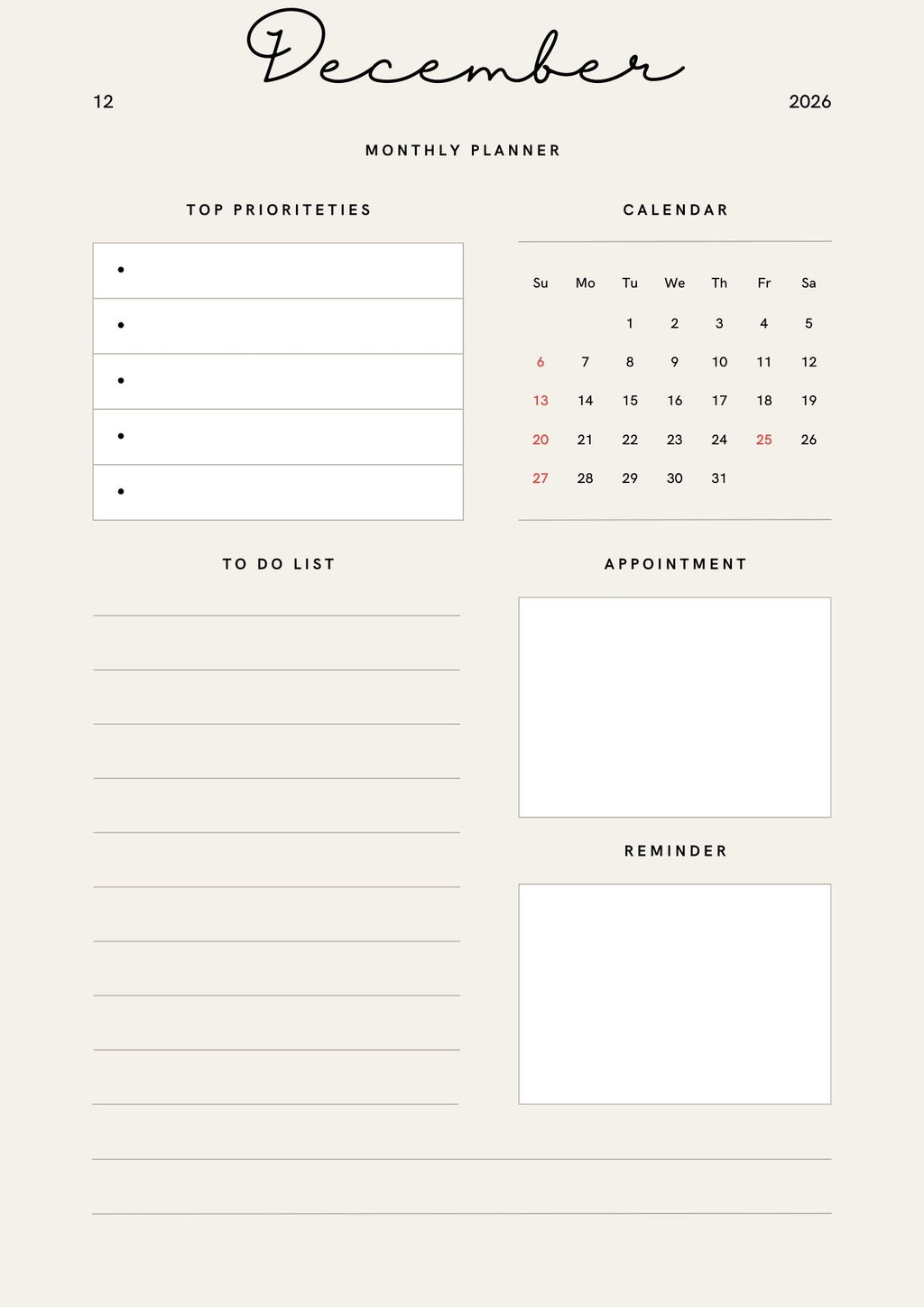 Smart Annual Planning System