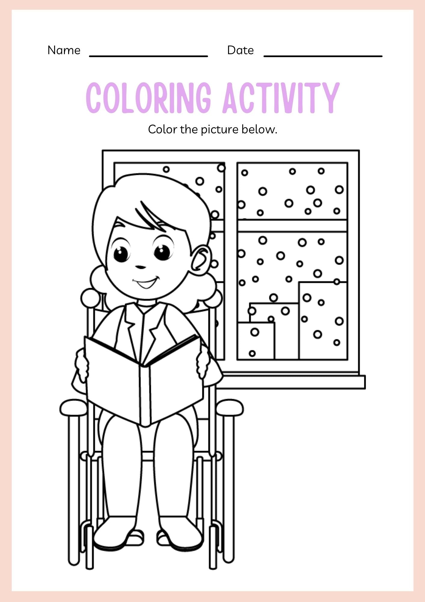 School Supplies ESL Workbook for Kindergarten Kids