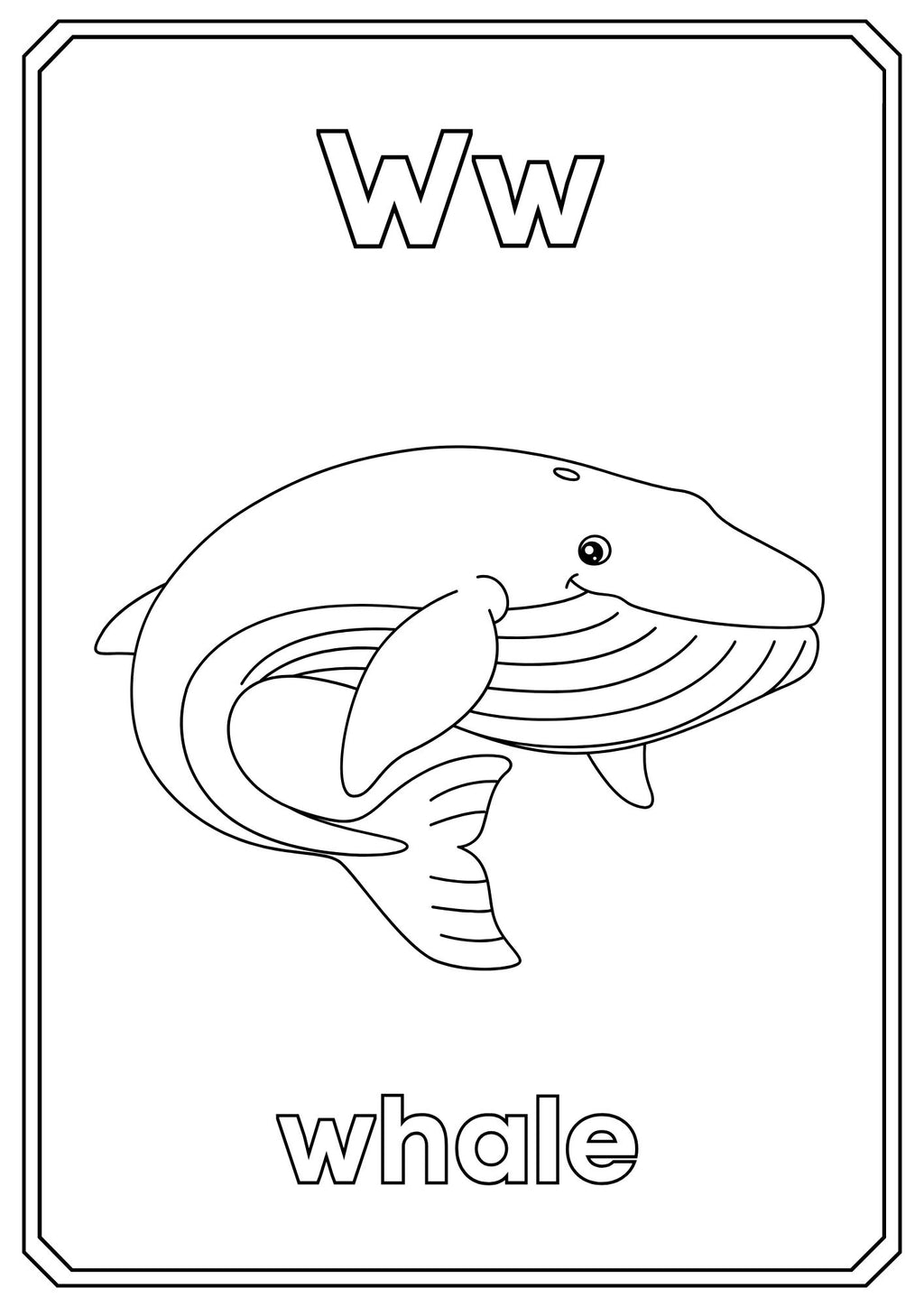 Animal Alphabet Coloring Book – ABC Learning for Kids