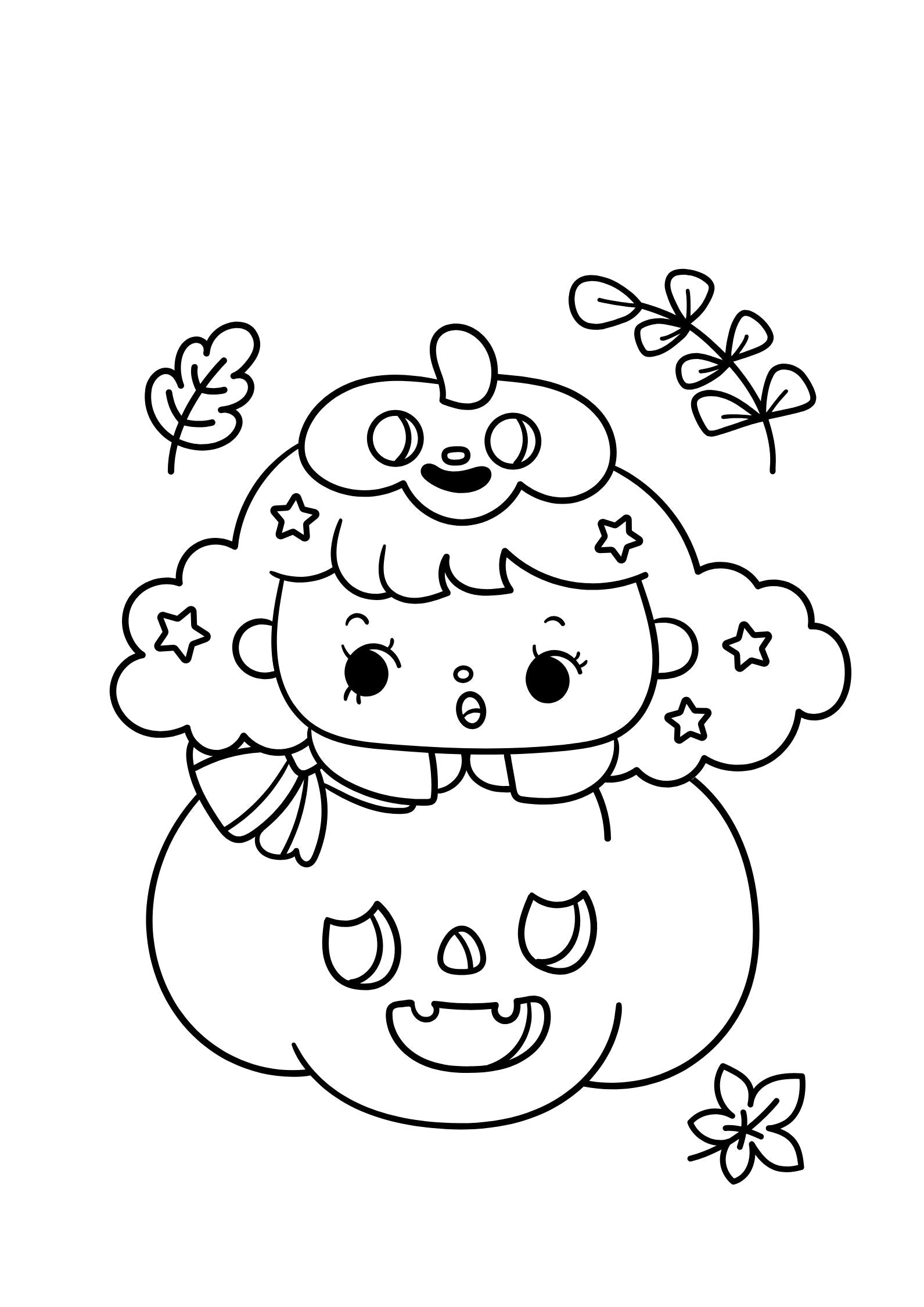 Cute Halloween Coloring Book for Kids