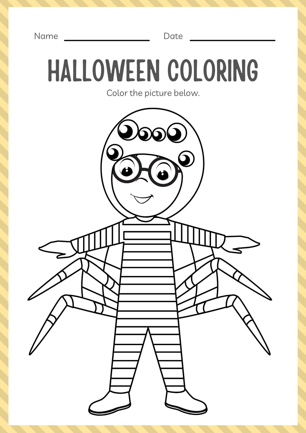 Kindergarten Halloween Activity Workbook