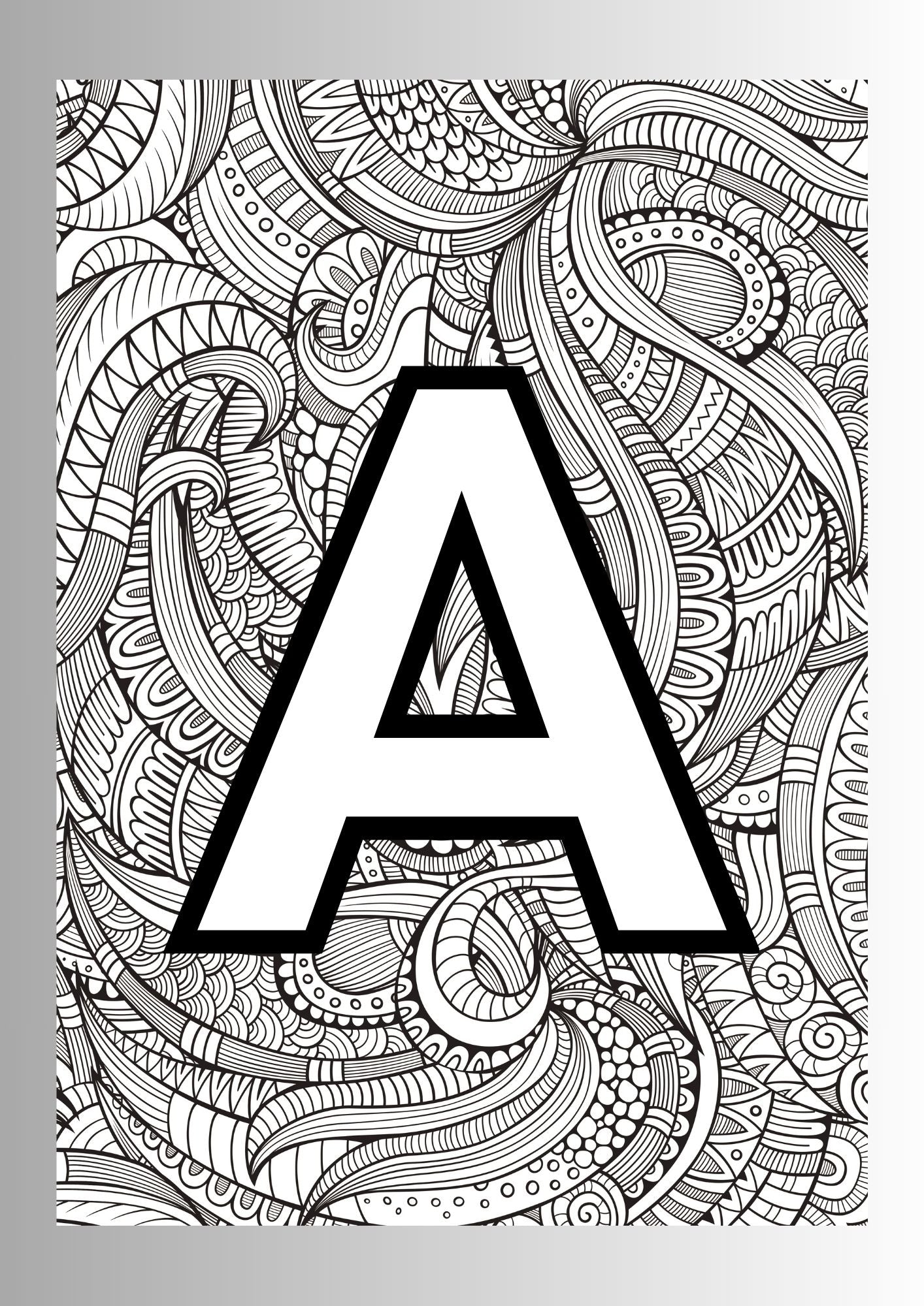 Educational Coloring Book for Kids – Editable Template (Digital)