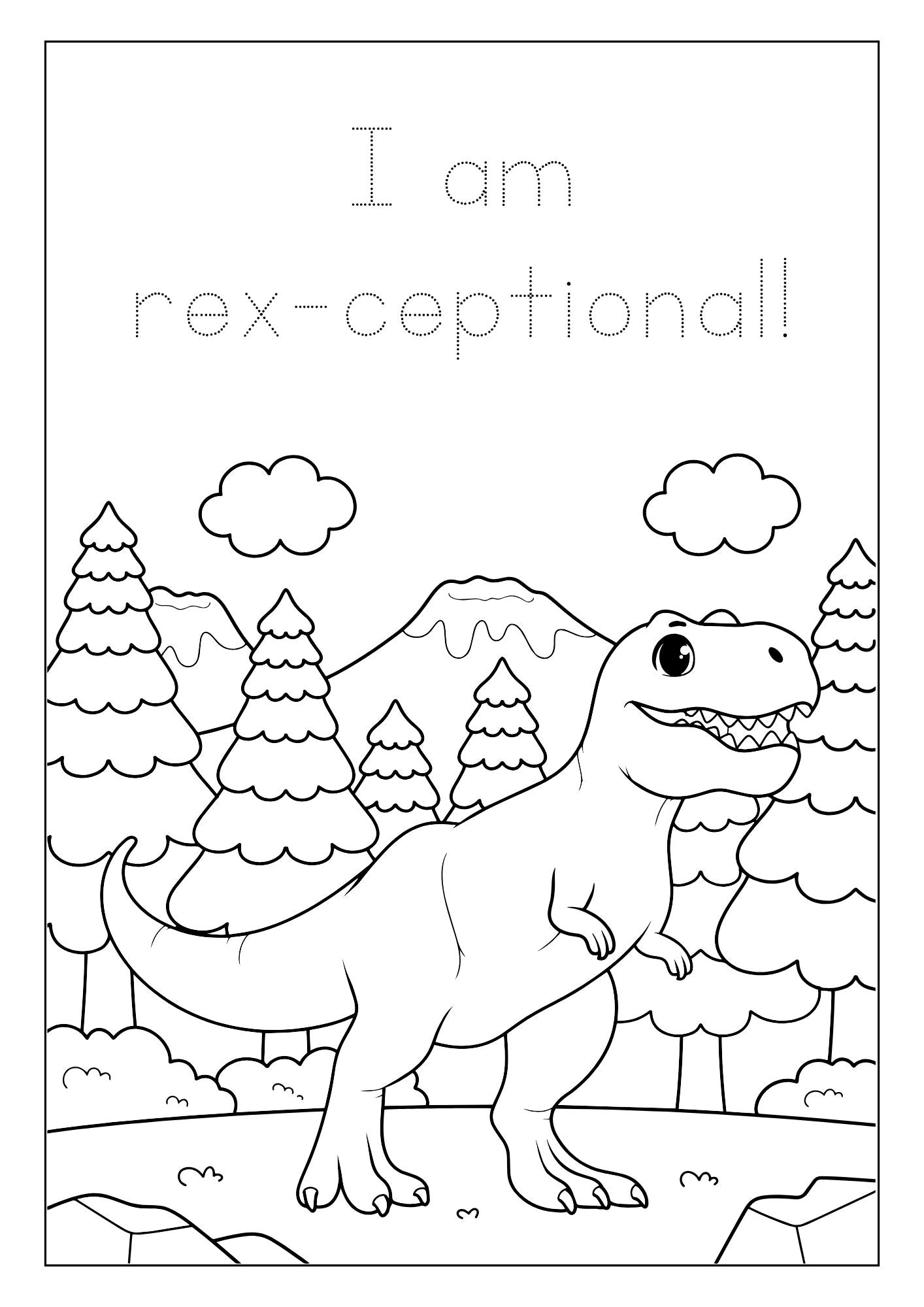 Dinosaur Coloring Book for Kids – Editable Template & Printable PDF