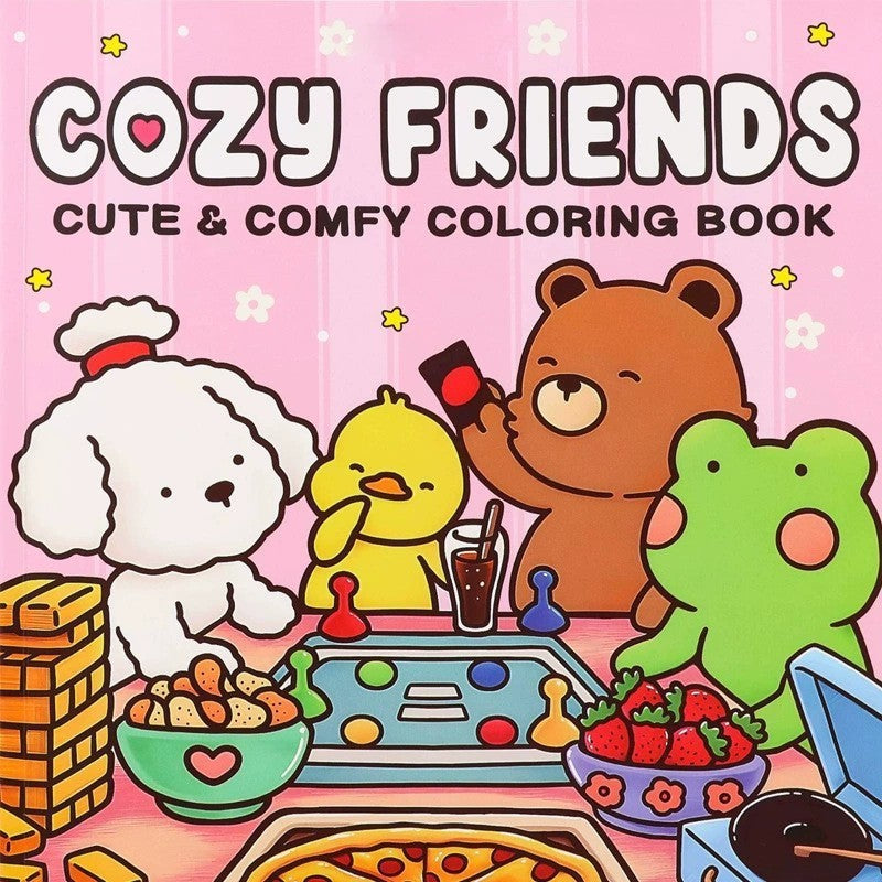 Cute Animal Coloring Book | 36 Designs – Easy & Fun for Kids Ages 6–12